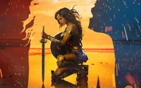 Actuación empoderadora de un artista musical inspirada en Wonder Woman