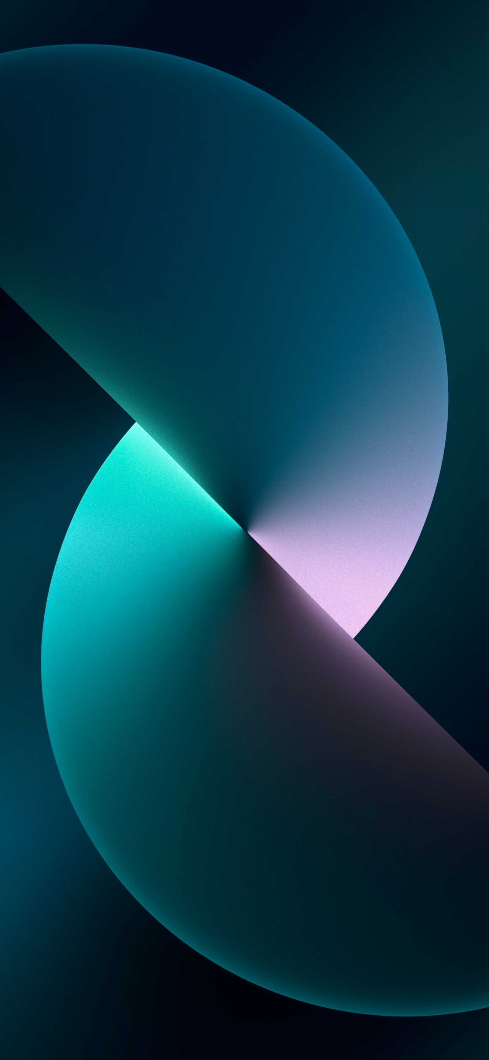 Um close de um celular com um design curvado (ios 15, maçãs, smartphone, azul celeste, aqua)