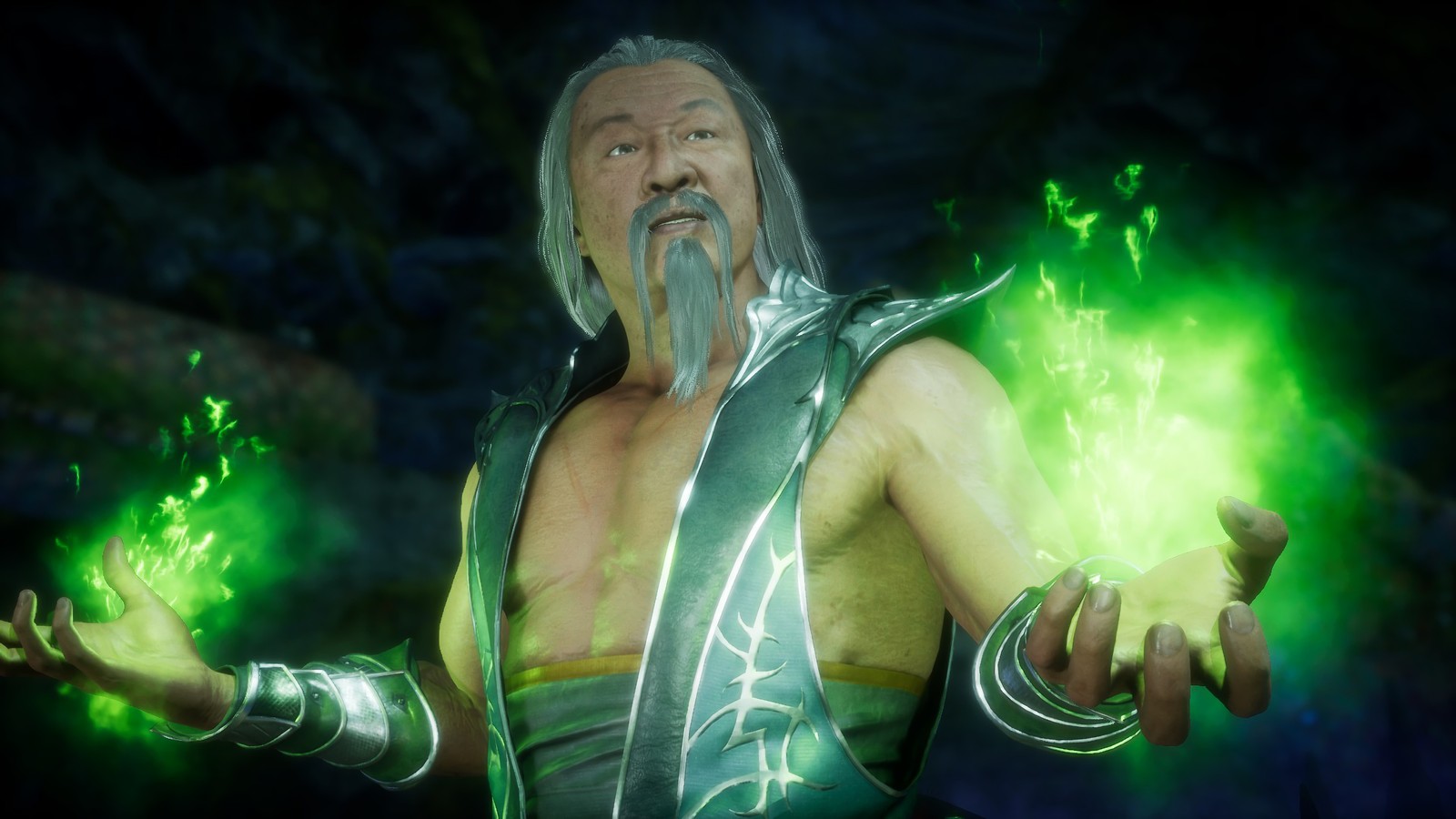 Baixar papel de parede shang tsung, mortal kombat 11, jogo de vídeo