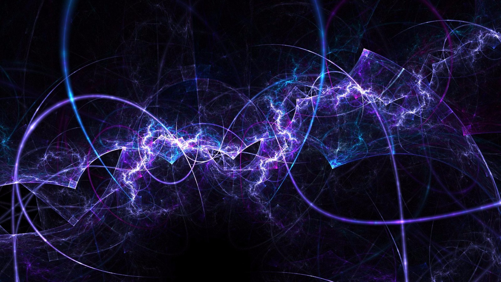 abstract art, purple, electric blue, violet, fractal art wallpaper