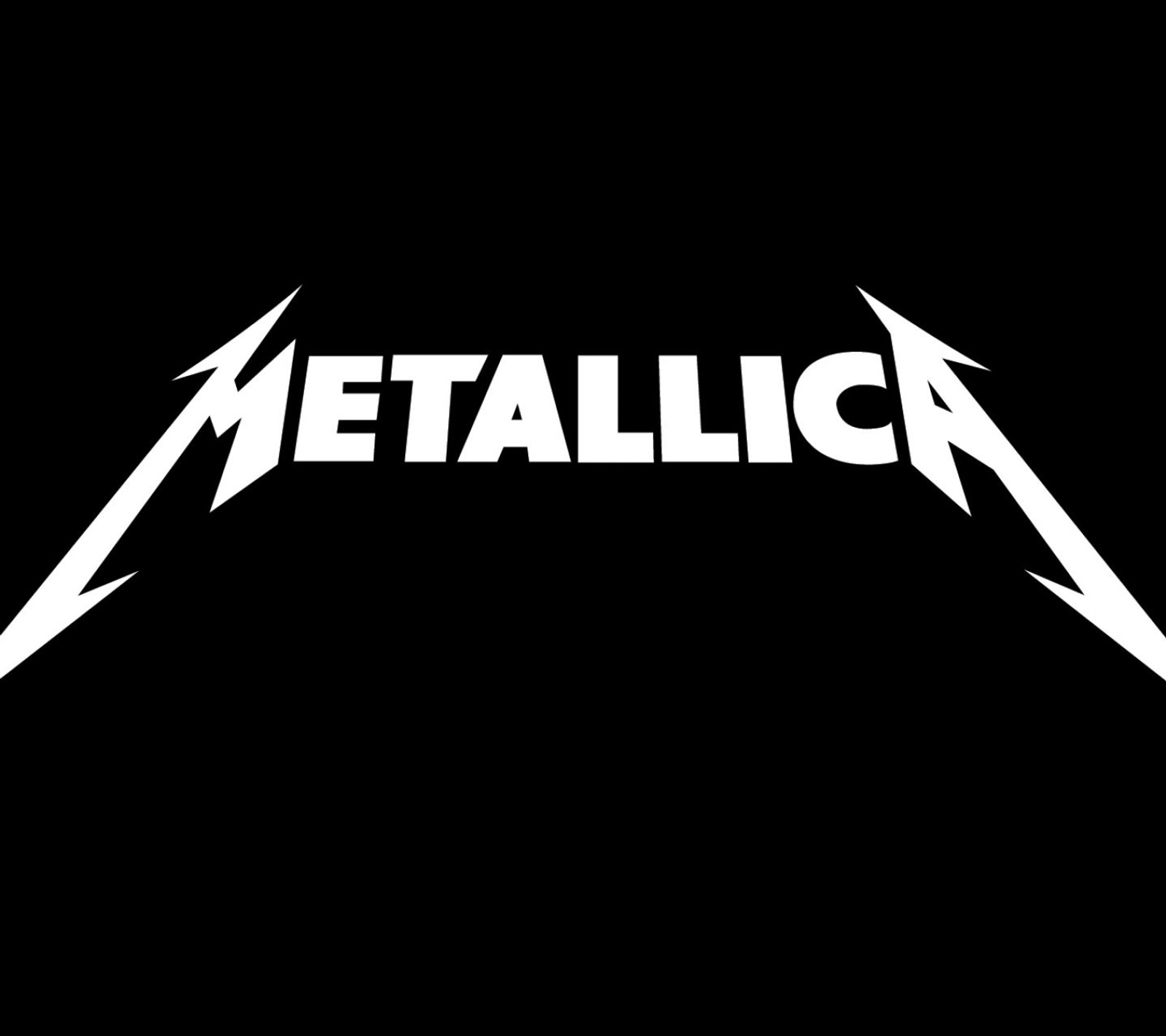 Logo de cabeça metálica em fundo preto (pesado, logotipo, metal, metallica, música)