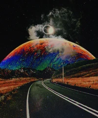 colors, cool, earth, trippy, trippyart