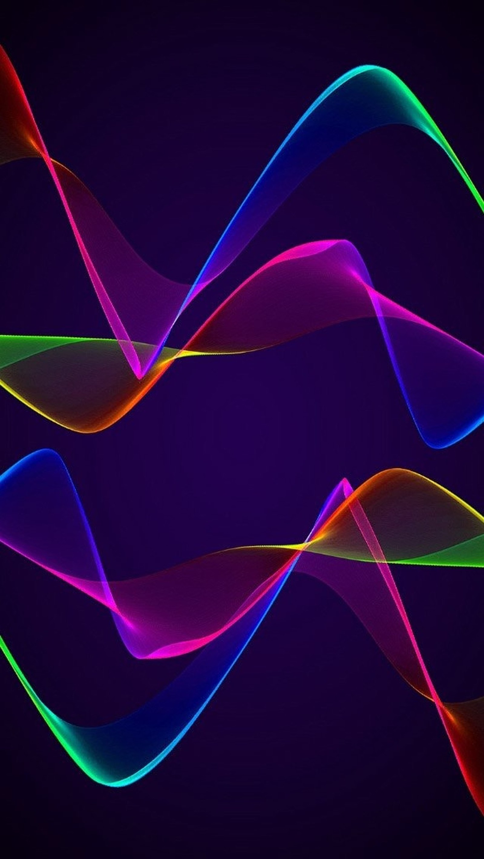 A close up of a colorful wave of colored light on a black background (color, wave)