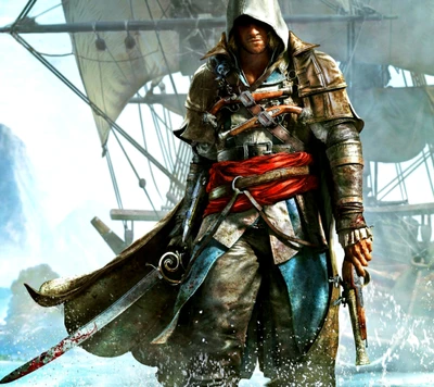 assassin, assassins, assassins creed, drapeau noir, kenway