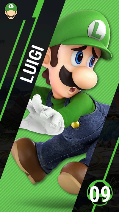 Luigi in Action: Super Mario's Dynamic Hero in Smash Ultimate