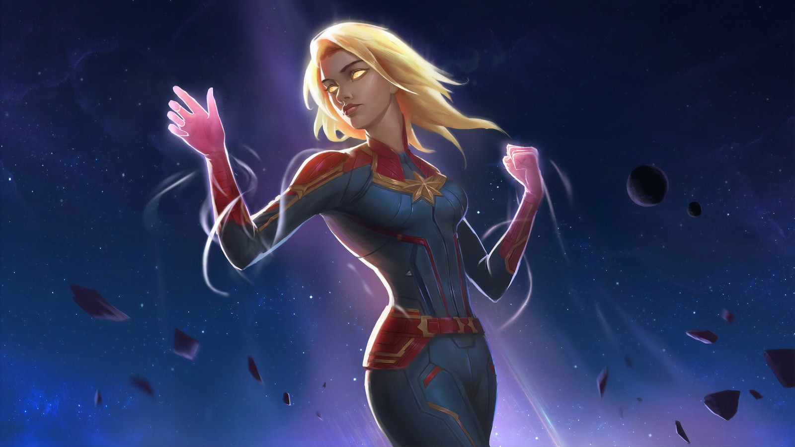 Capitán marvel está llegando al universo de los vengadores (capitana marvel, captain marvel, cómics, marvel comics)