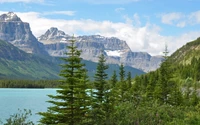 Serene Highland Landscape with Mountains and Tranquil Lake