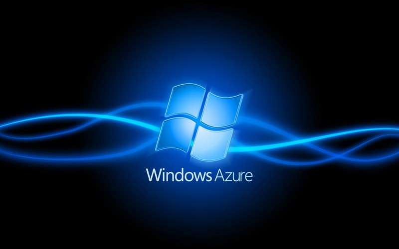 Синий обои с логотипом windows azure (microsoft azure, microsoft windows, синий, свет, электрический синий)