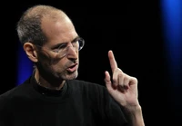 Steve Jobs Engaging Audience During a Speech