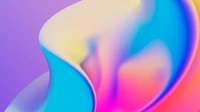 Colorful Abstract Swirls with Electric Blue and Vibrant Patterns