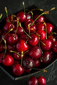 cereja, fruta, baga, comida, alimentos naturais