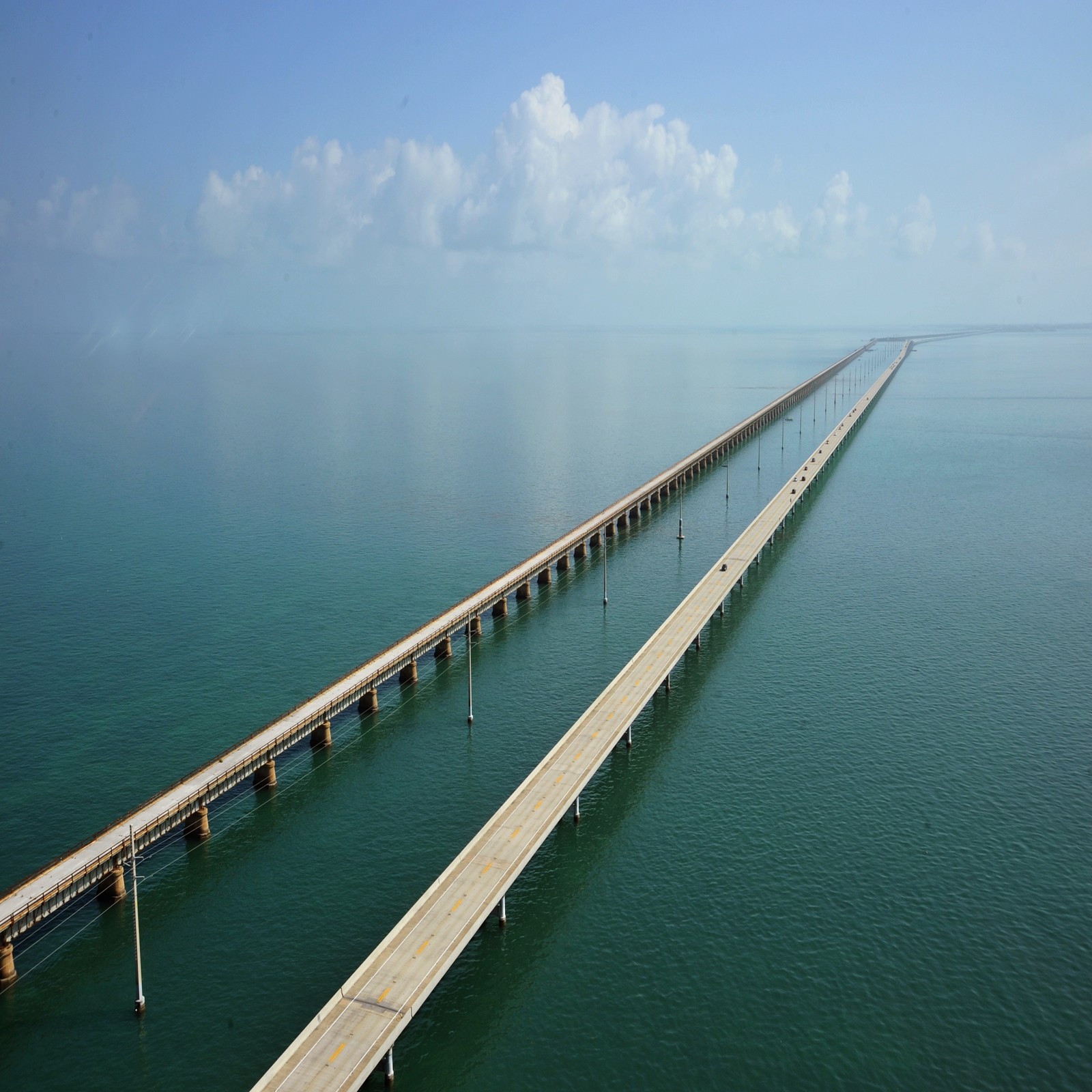 bridge, ocean, path, road, sea wallpaper