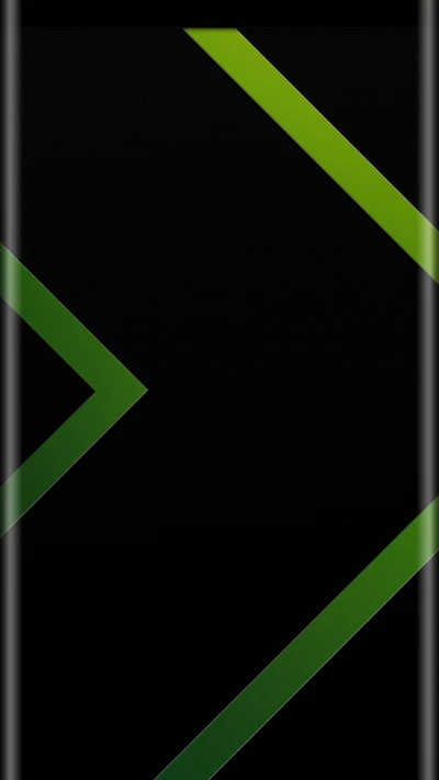 abstract, black, edge style, green, s7