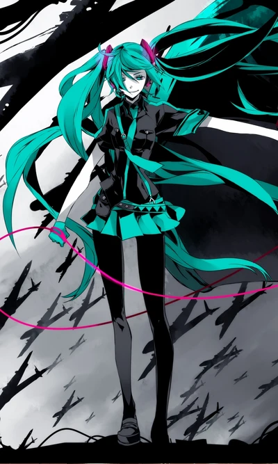 hatsune, miku, guerre