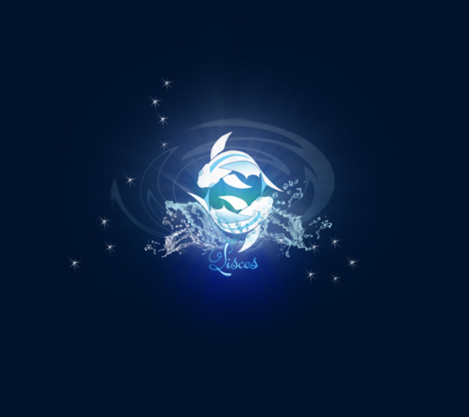 blue, fish, logo, pisces wallpaper