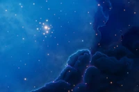 nebula, constellation, night sky, stars in sky, blue background wallpaper