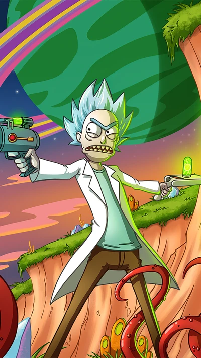 рик санчез, rick sanchez, морти смит, morty smith, мультфильм