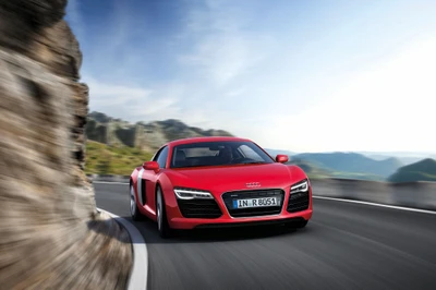 Audi R8: Икона производительности на горной дороге