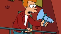 philip j fry, leela, bender, desenho animado, ilustração