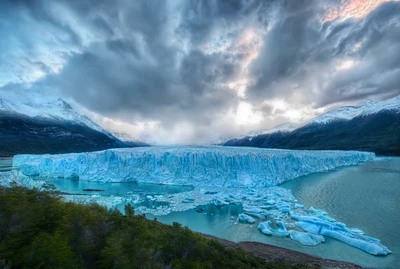 geleira, natureza, lago glacial, iceberg, forma glacial