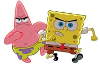 patrick, spongebob