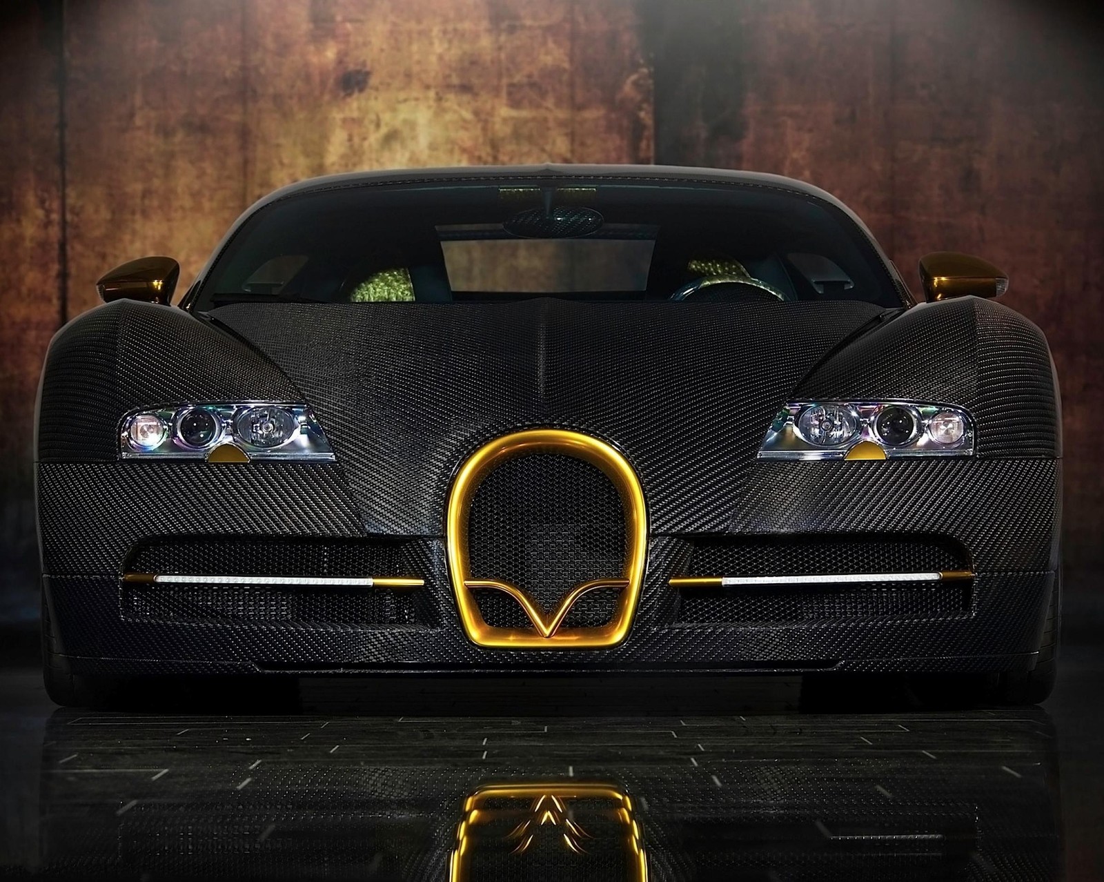 black car, bugatti, car, mansory wallpaper