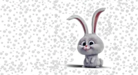 merry christmas, rabbit, rabbits, snowball, snowman wallpaper