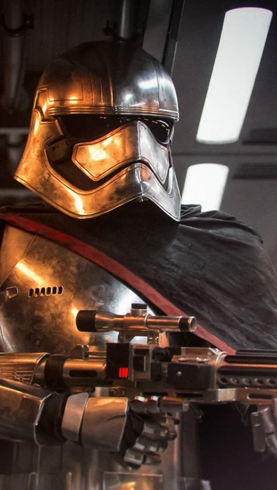 capitaine phasma, captain phasma, sombre, darkdroid, star wars