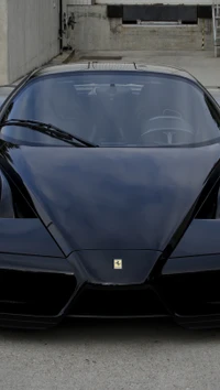 Sleek Black Ferrari Enzo: A Timeless Masterpiece