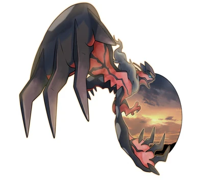 sombre, volant, pokémon, pokemon, yveltal