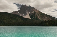 montaña, cordillera, formas montañosas, cuerpo de agua, naturaleza