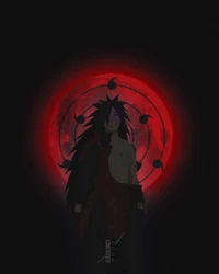 anime, dark, madara, moon, naruto