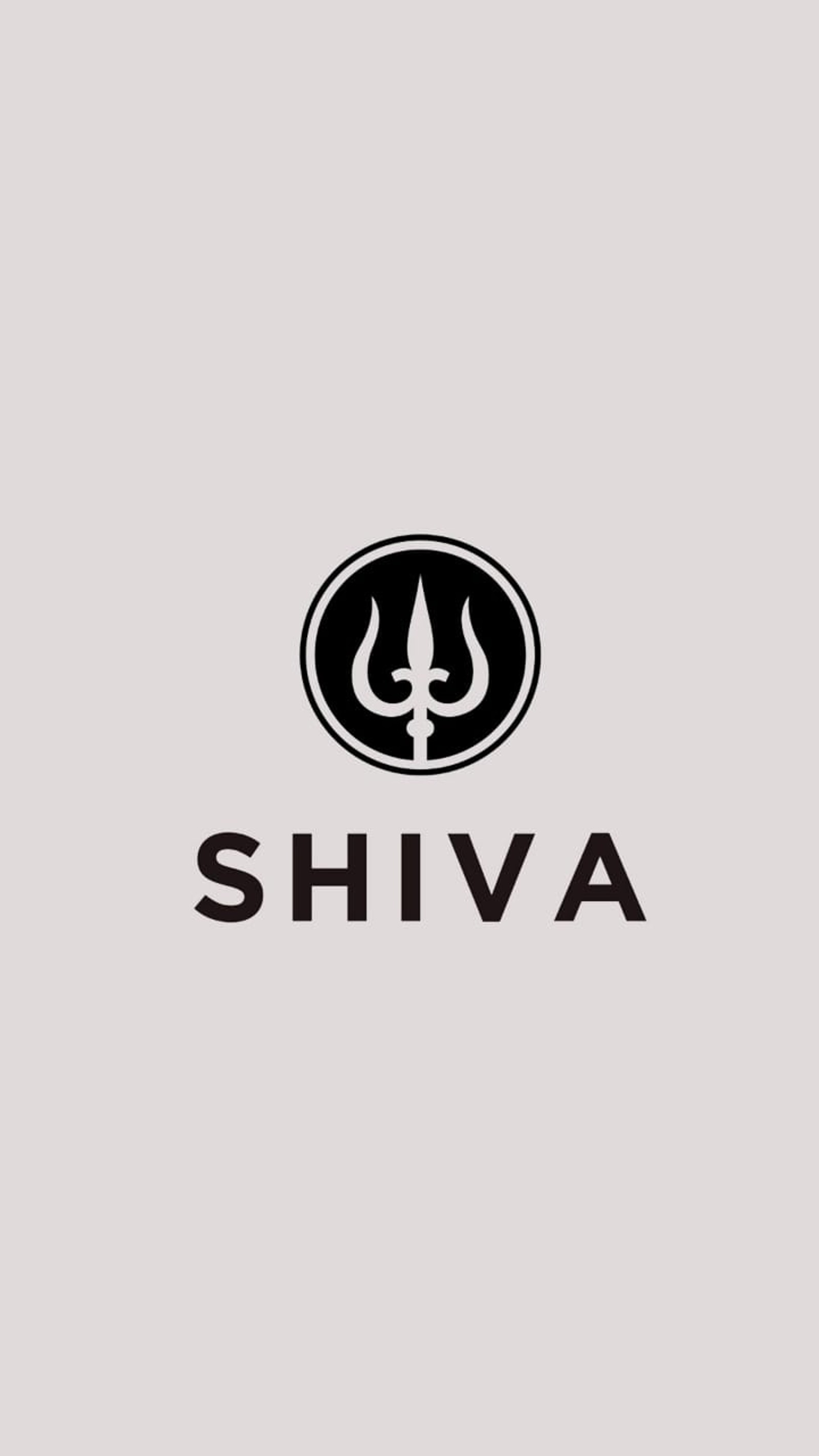 A black and white logo with a stylized design of a fire (bholeynath, jai mahakal, jay mahakal, lord shiva, om namah shivay)