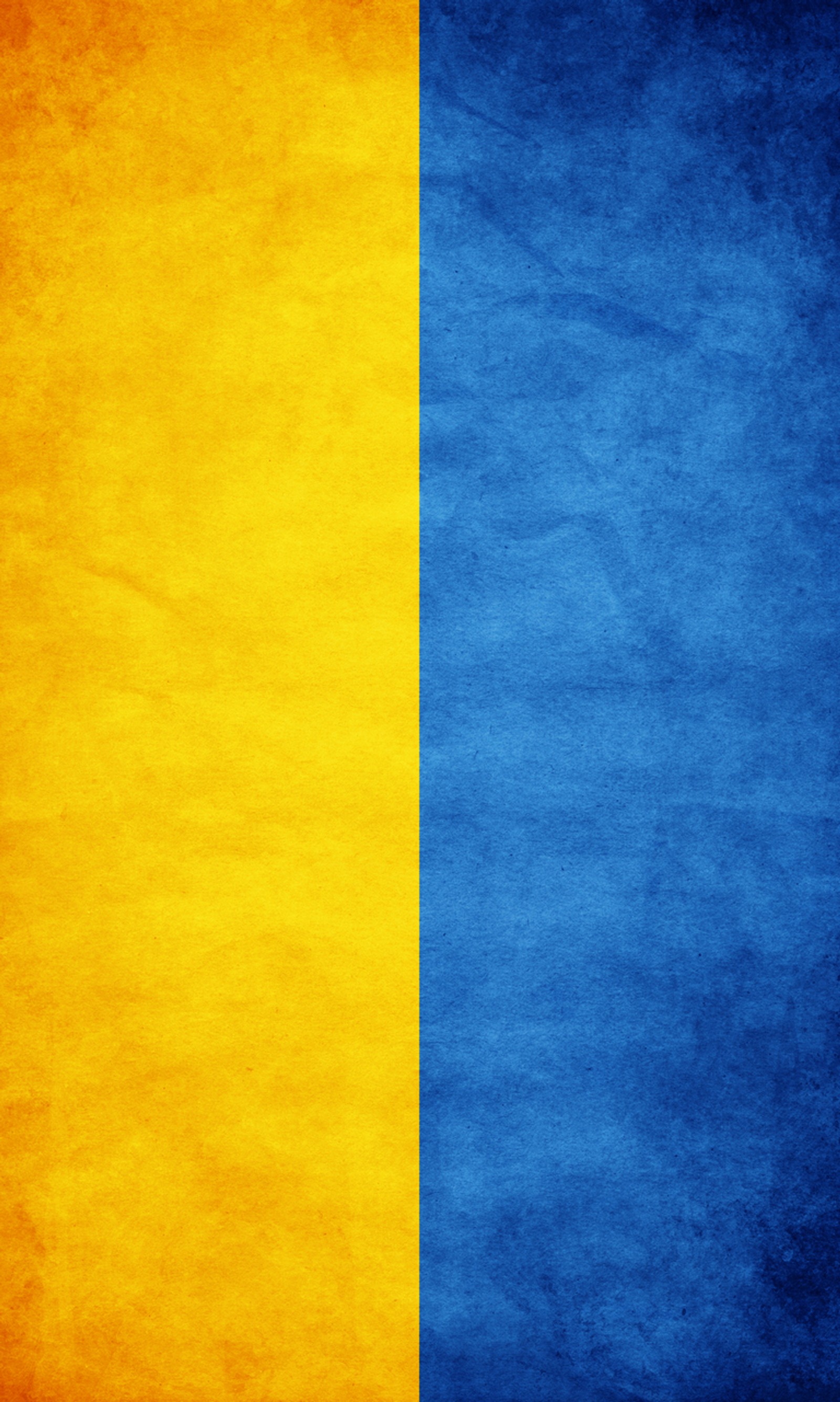 Um close em um fundo amarelo e azul com um vermelho (bandeira, ucrânia, ukraine)