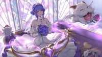 Sona's Crystal Rose: A Serene Embrace in League of Legends Art