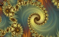 Motifs fractals dynamiques : Une danse symétrique de la flore et de la couleur