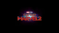 Капитан Марвел 2: Логотип Marvel Studios на черном фоне