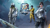 PUBG Mobile Temporada 15 Passe Royale: Exibição de Skins Além do Ás