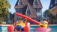 mi villano favorito 4, película, minion, piscina