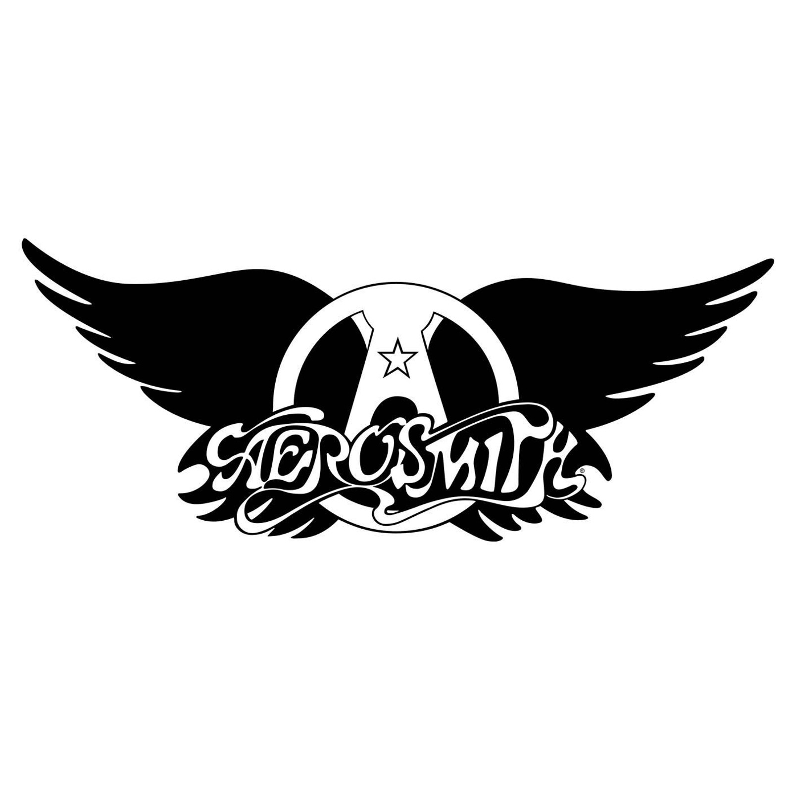 Une photo en noir et blanc d'un logo avec des ailes (logo, emblème, aile, symbole, illustration)