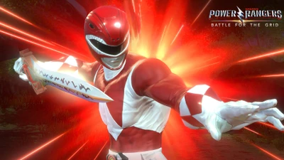 Ranger Rouge en Action : Power Rangers Bataille pour le Grid