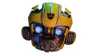 Cartoon Robot Head Decal Inspired by Bumblebee from Transformers