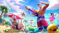 clint, freya, summer, mobile legends, video game wallpaper