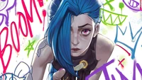 Jinx de Arcane: Uma Mistura Dinâmica de Caos e Arte