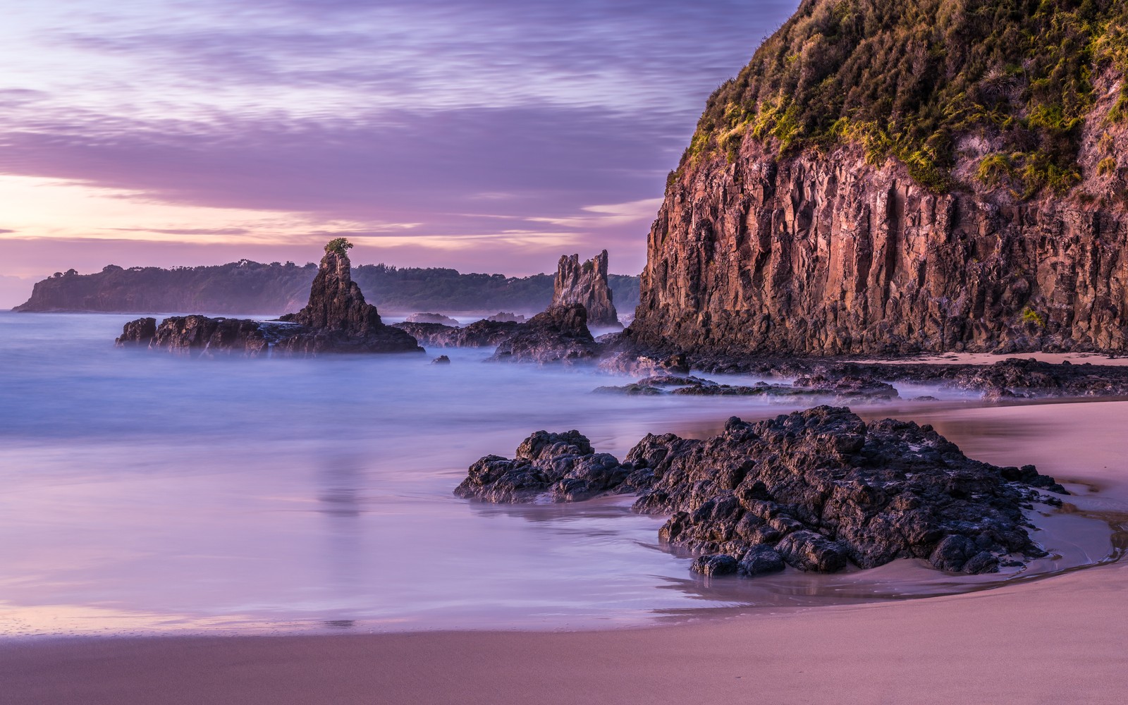 Lade kathedralenfelsen, australien, volcanic sea stack, felsformationen, felsige küste Hintergrund herunter