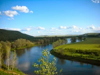 natureza, recursos hídricos, água, flúmen, céu