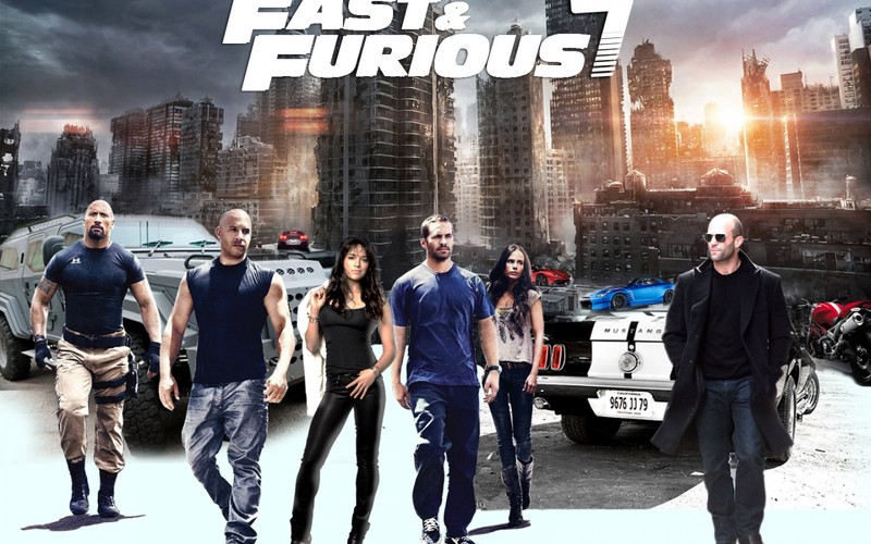 Постер фильма форсаж 7 (пол уокер, paul walker, форсаж, the fast and the furious, доминик торетто)