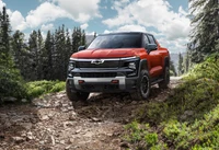 chevrolet silverado ev trail boss crew cab, 2024, 5k, electric pickup, cars wallpaper