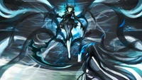 Black Rock Shooter: A Dark Fantasy Illustration