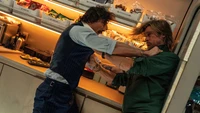 Intense Fight Scene on a Bullet Train